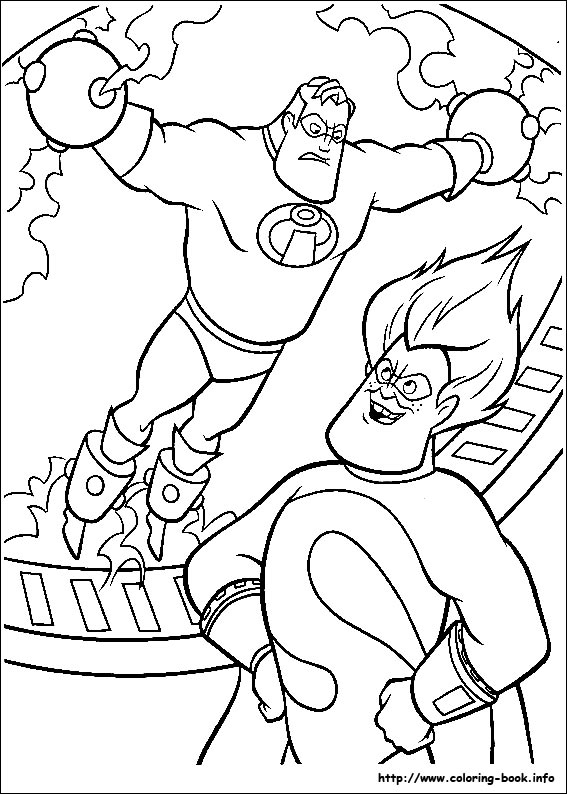 The Incredibles coloring picture